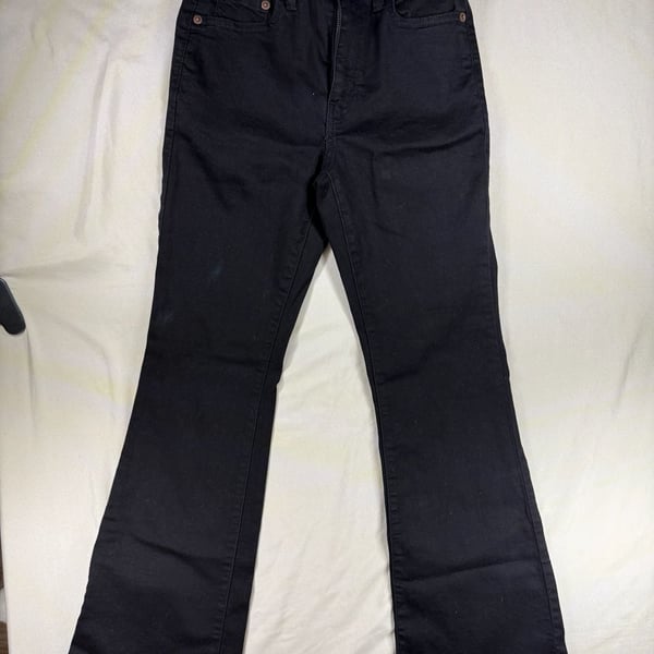 Levi's 726 Flare Jeans Black Denim