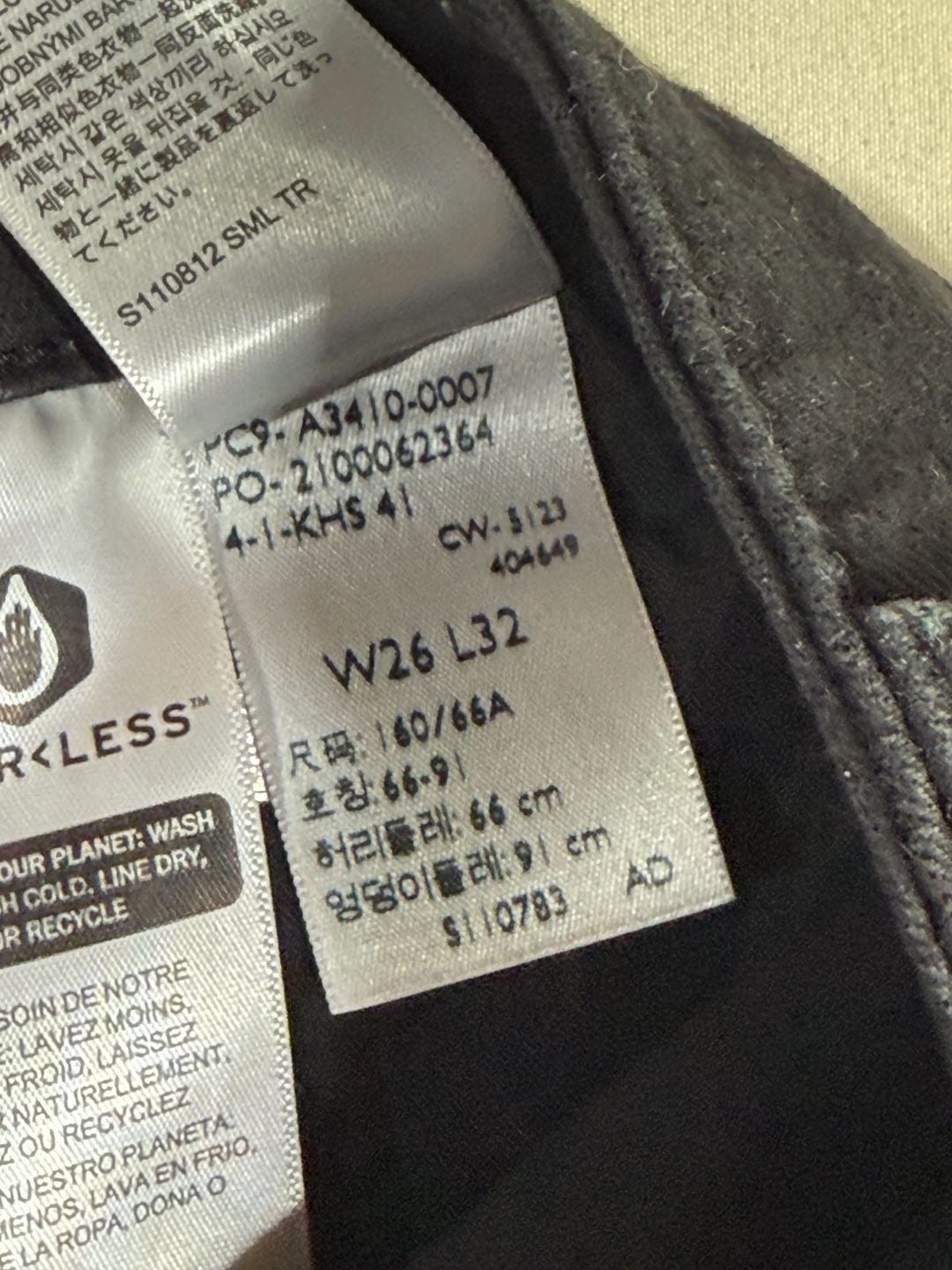 Levi's 726 Flare Jeans Black Denim 7