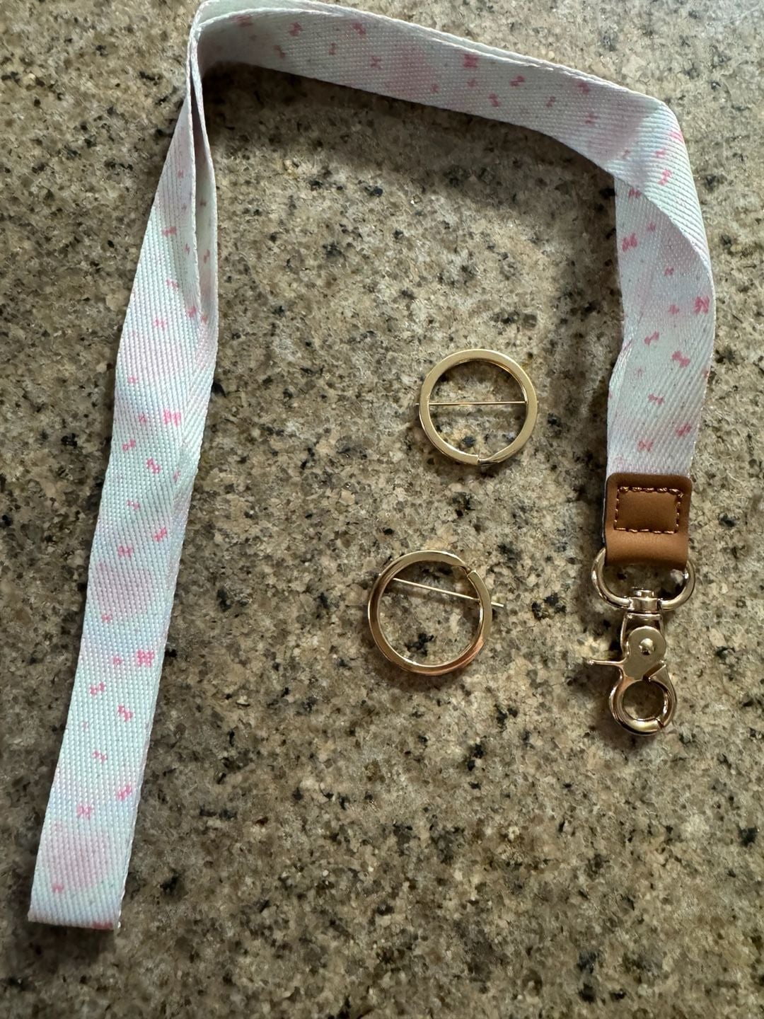 Pink Bow Badge Lanyard for Women 2