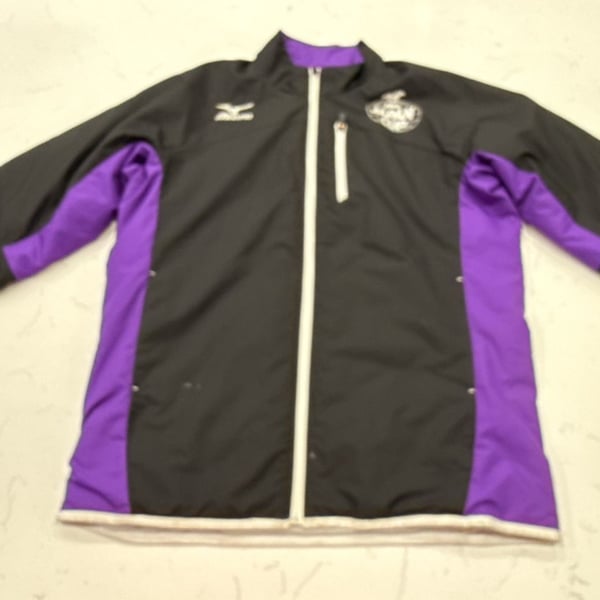 Mizuno Japan Cup 2016 Full Zip Jacket Size 2XL Black Purple