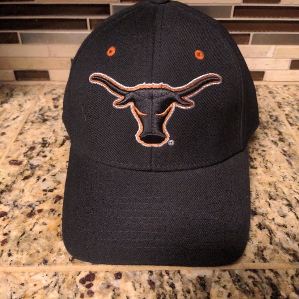 Zephyr Texas Longhorns Fitted Hat Size 7 1/4 Black Orange NCAA