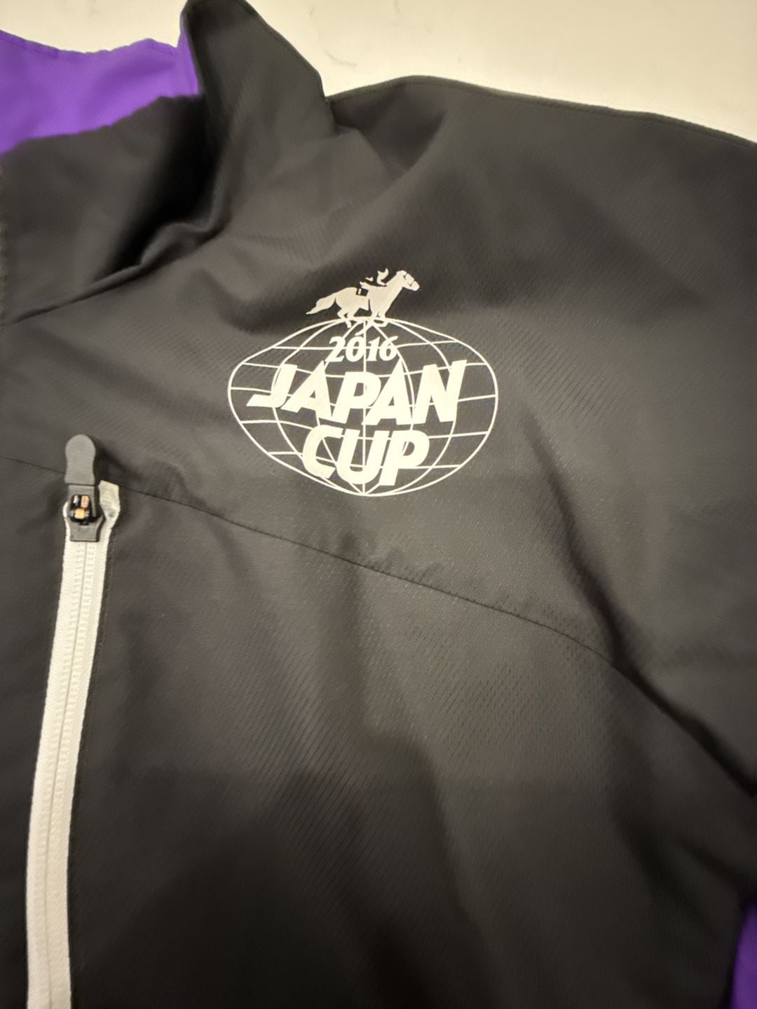 Mizuno Japan Cup 2016 Full Zip Jacket Size 2XL Black Purple 3