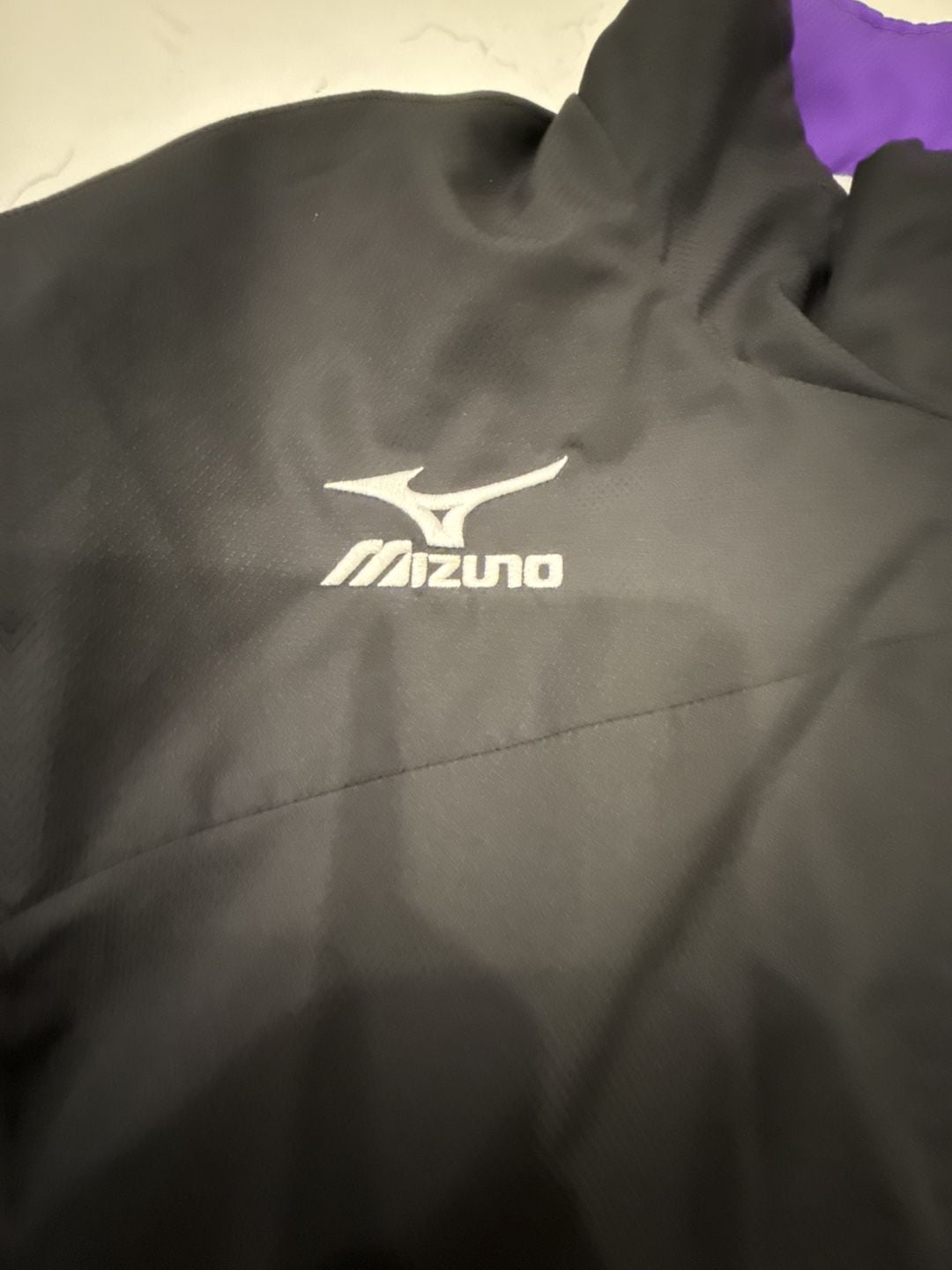 Mizuno Japan Cup 2016 Full Zip Jacket Size 2XL Black Purple 4