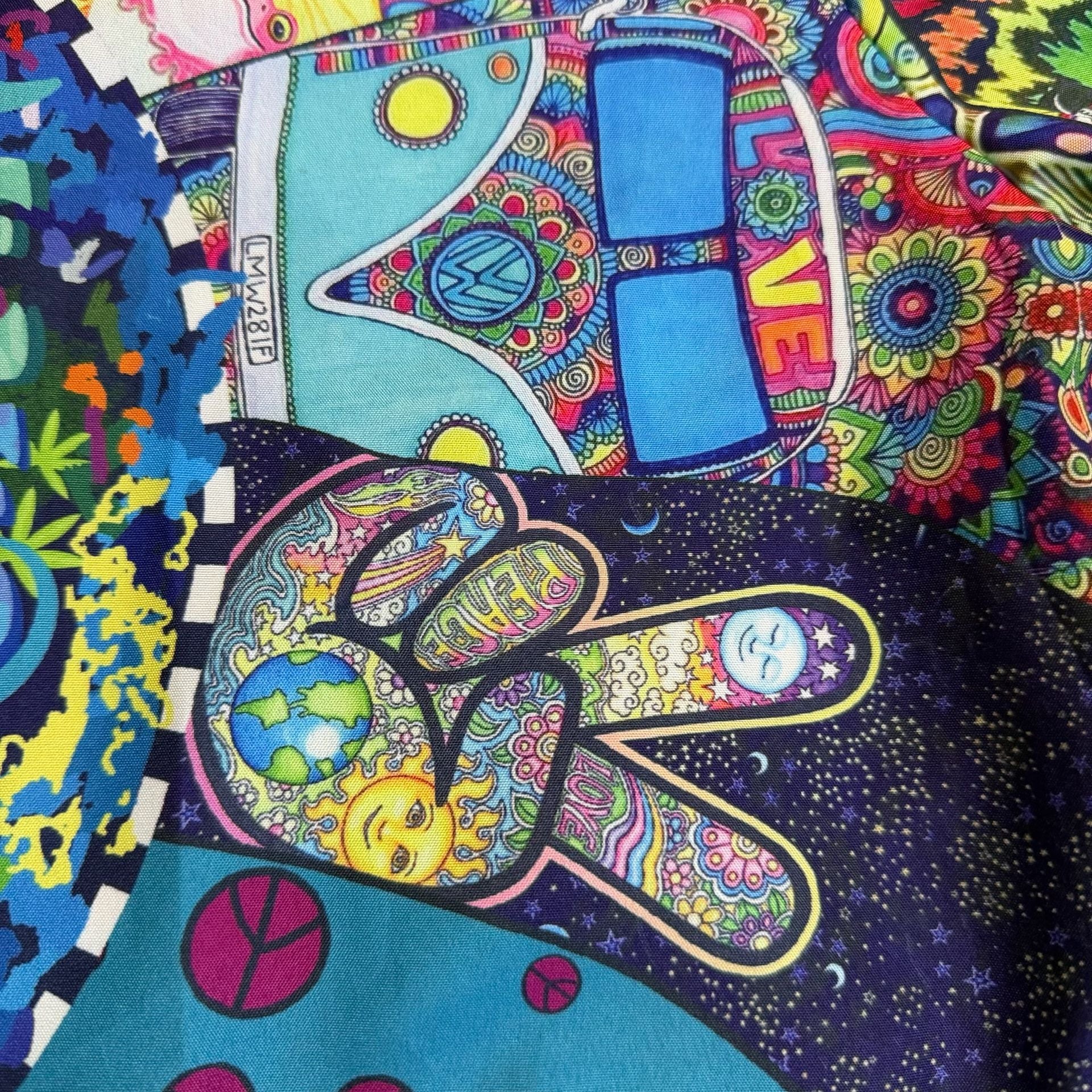 Unbranded Psychedelic Mushroom Tropical Plants Hawaiian Shirt Short Sleeve 8