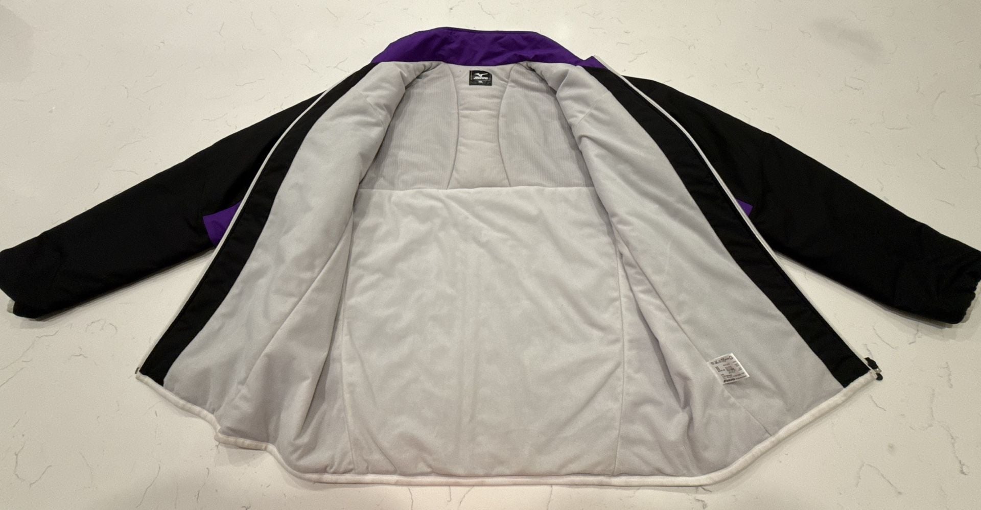 Mizuno Japan Cup 2016 Full Zip Jacket Size 2XL Black Purple 9
