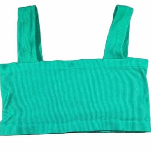 Spiritual Gangster Crop Tank Top Size XS/S Green