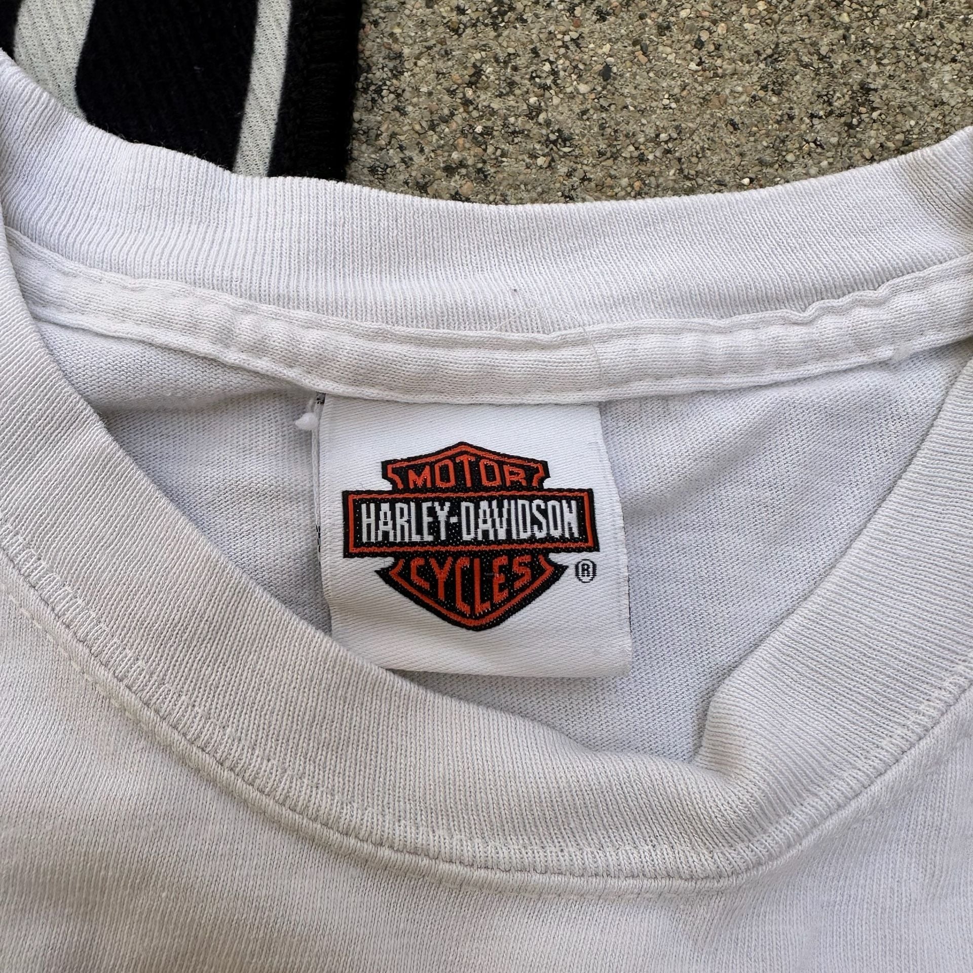 Vintage 2008 Harley-Davidson 105th Anniversary Flame Long Sleeve Shirt White 4