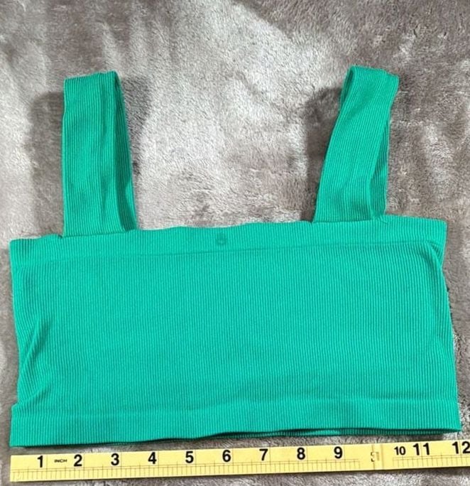 Spiritual Gangster Crop Tank Top Size XS/S Green 3