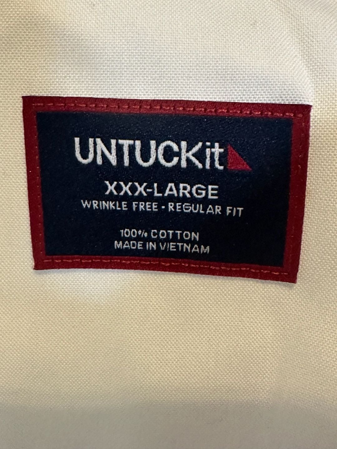 UNTUCKit Las Cases-WF Shirt Size XXXL White Wrinkle Free Regular Fit 4