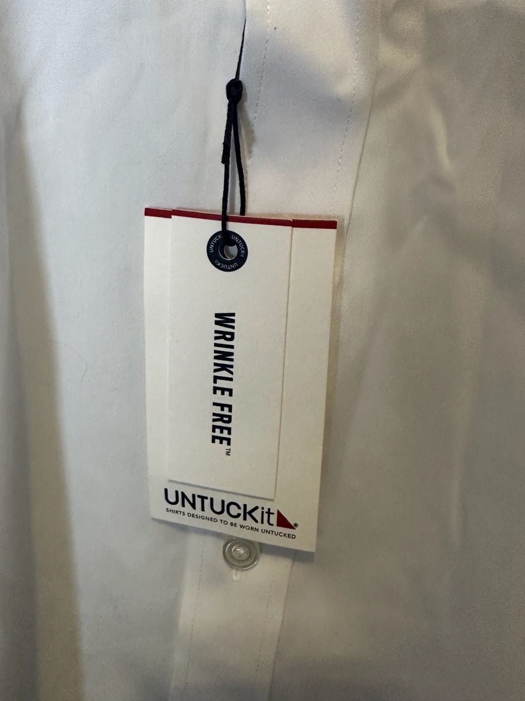 UNTUCKit Las Cases-WF Shirt Size XXXL White Wrinkle Free Regular Fit 5