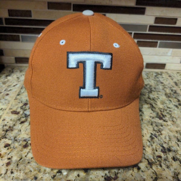 Zephyr Texas Longhorns Fitted Hat Size 7 Orange White