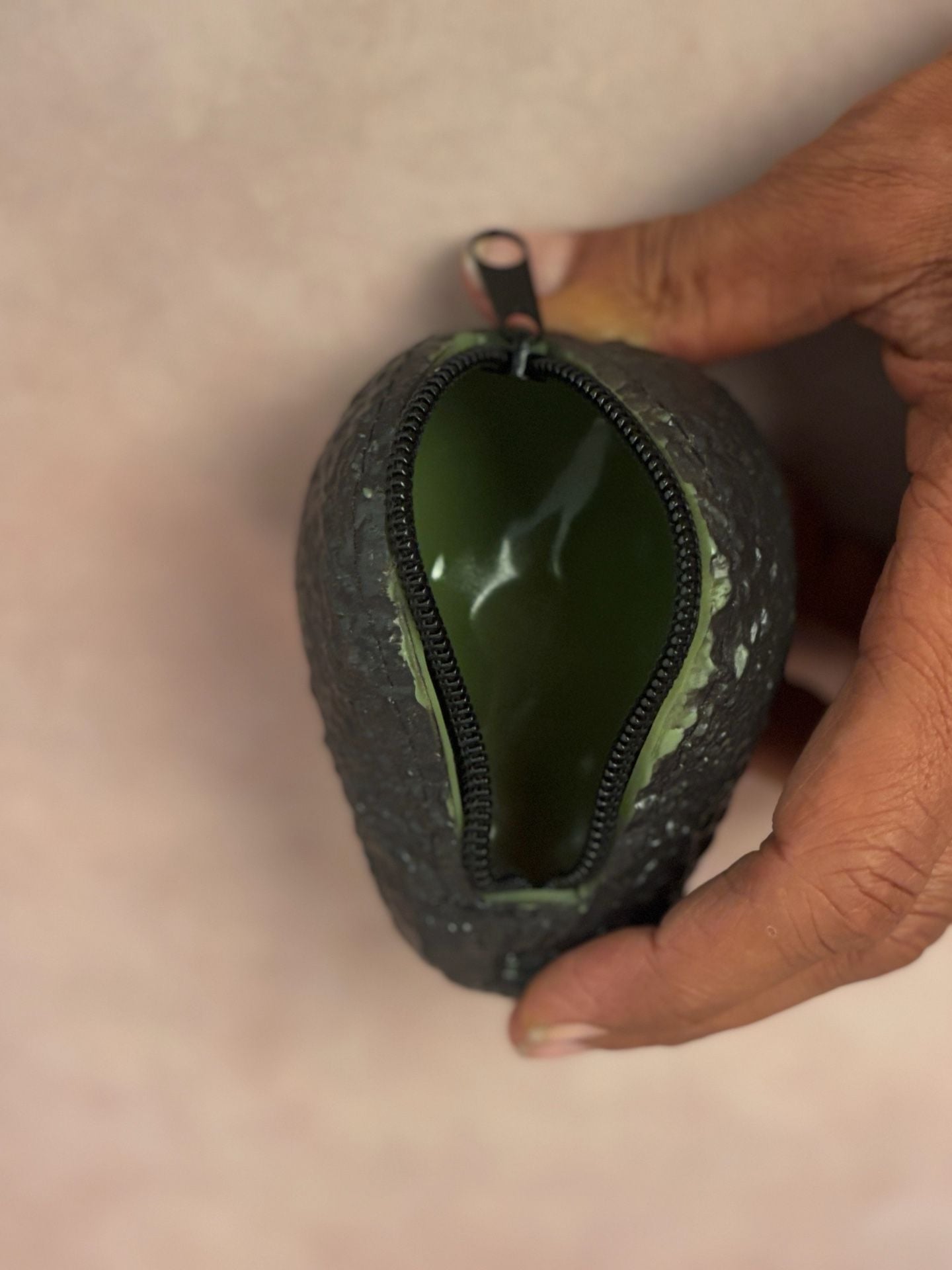 Avocado Coin Purse Novelty Zipper Pouch Realistic Green 5