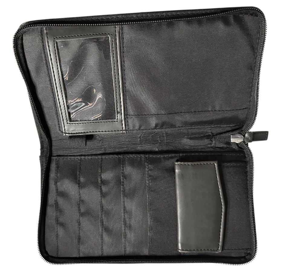 Co-Alliance 2015 Black Leather Organizer Zippered Padfolio 3