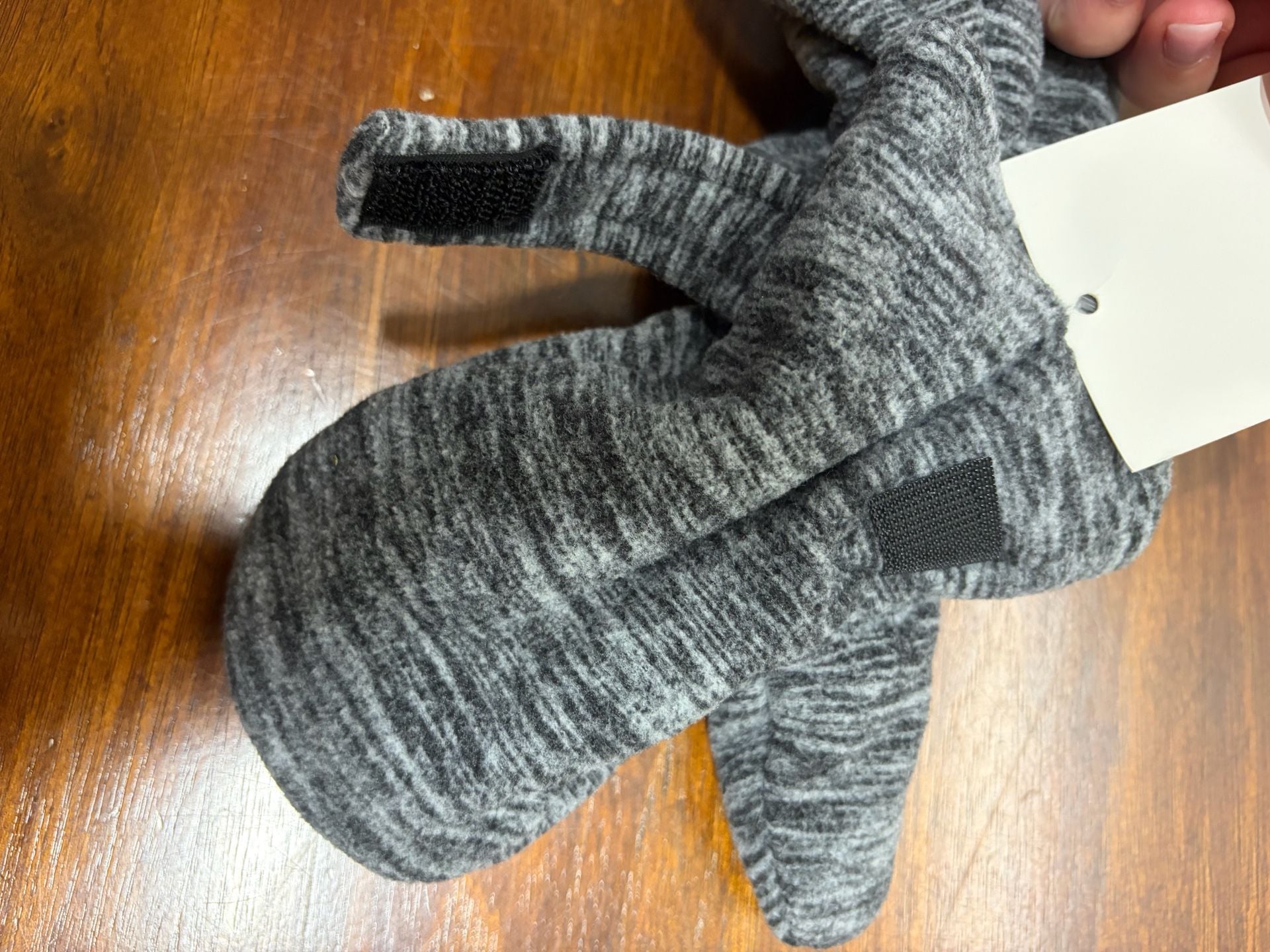 N'Ice Caps Winter Mittens Size Child Gray Fleece Lined 8