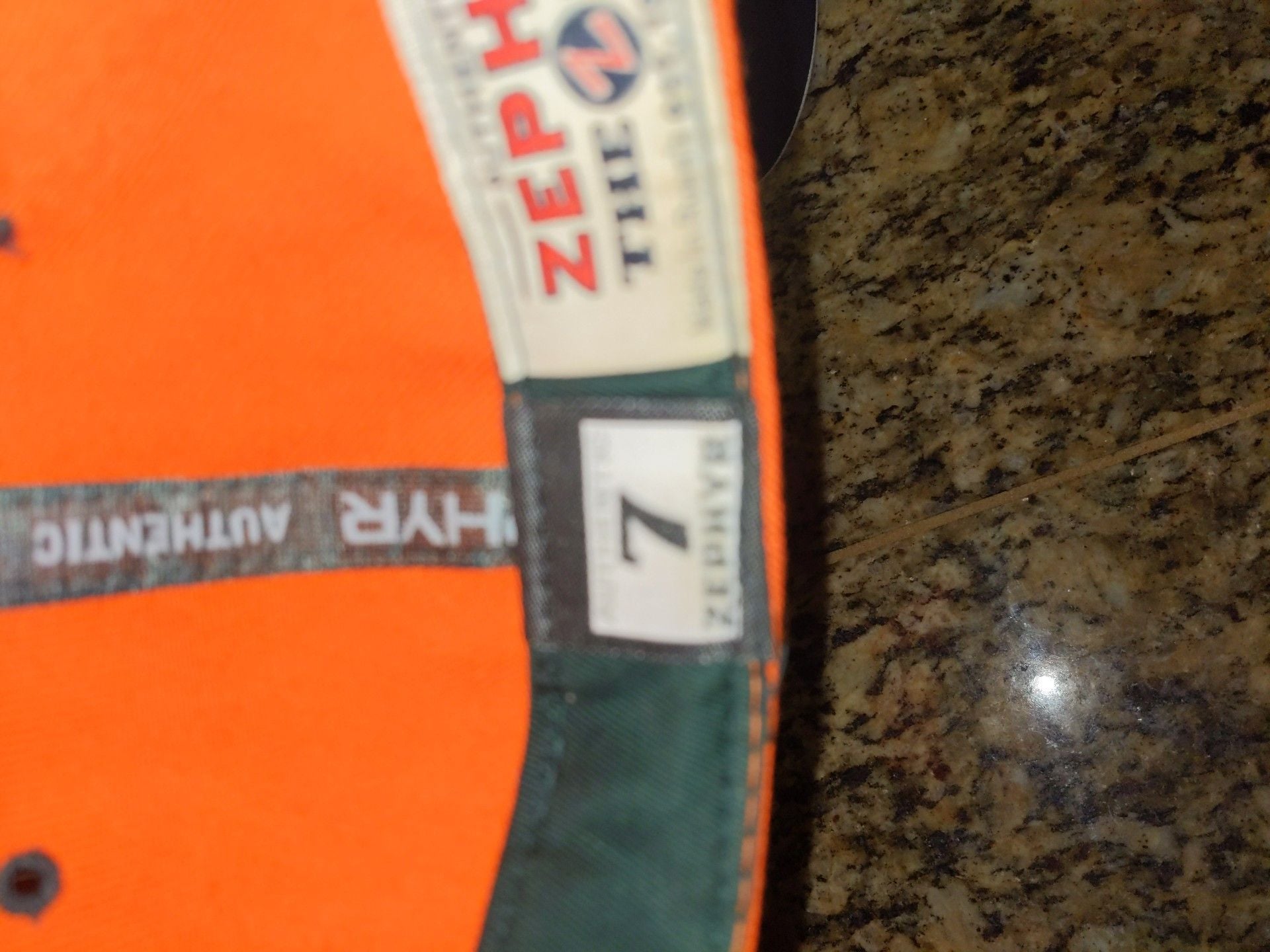 Zephyr Miami Hurricanes Hat Size 7 Orange 7