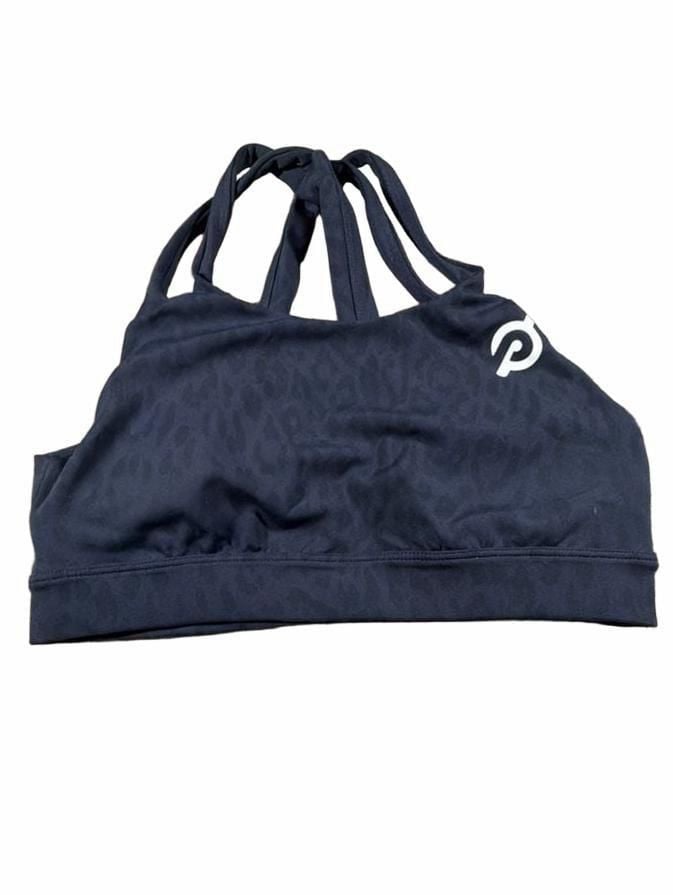 Peloton Strappy Sports Bra Size S Blue Leopard 2