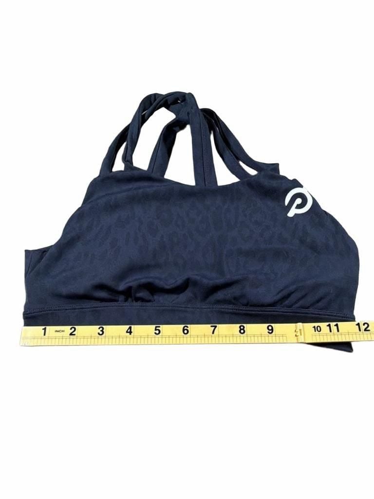 Peloton Strappy Sports Bra Size S Blue Leopard 3