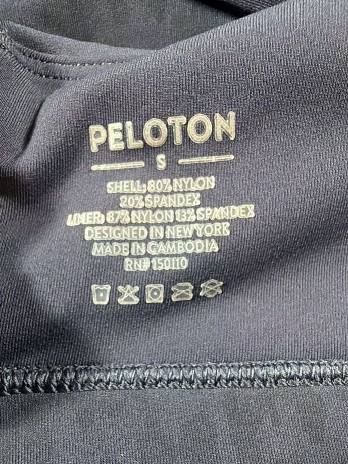 Peloton Strappy Sports Bra Size S Blue Leopard 5