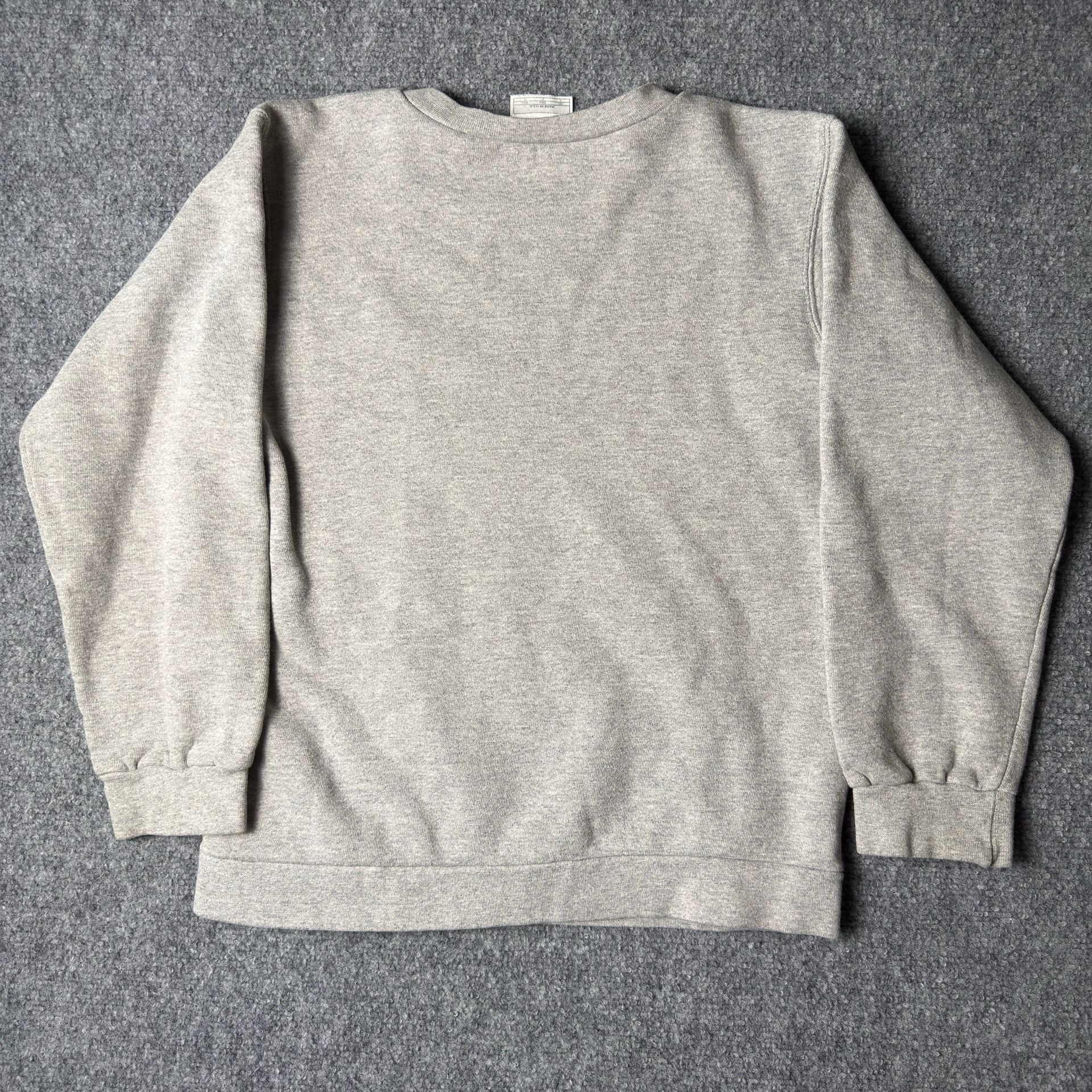 Nike Vintage Sweatshirt Size M Grey Embroidered Swoosh Made in USA 7
