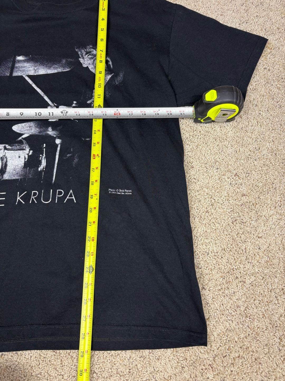 Vintage 1990 Gene Krupa Bob Parent Jazz Drummer T-Shirt Gear Inc 4