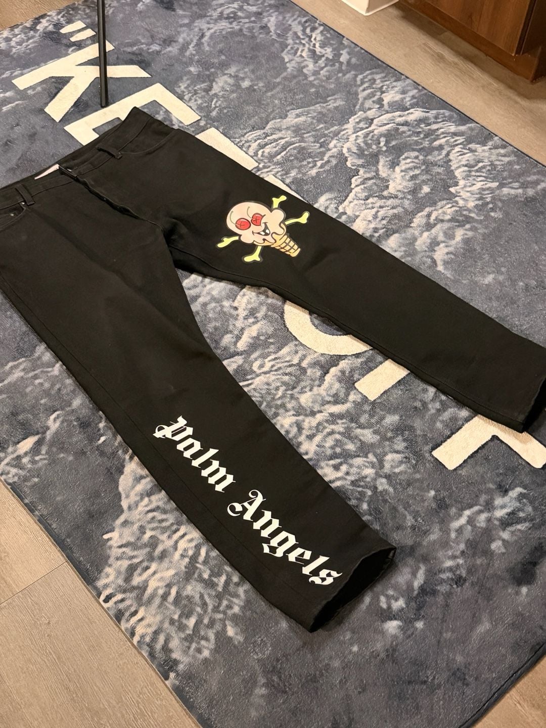 Palm Angels Black Denim Ice Cream Jacket Palm Angels 2