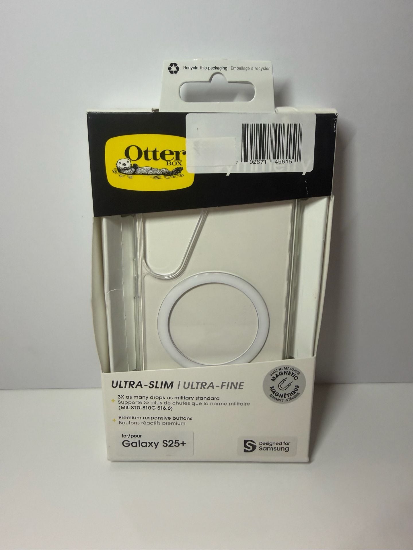 OtterBox Samsung Galaxy S25+ Symmetry Series Case with Magnets Clear 1