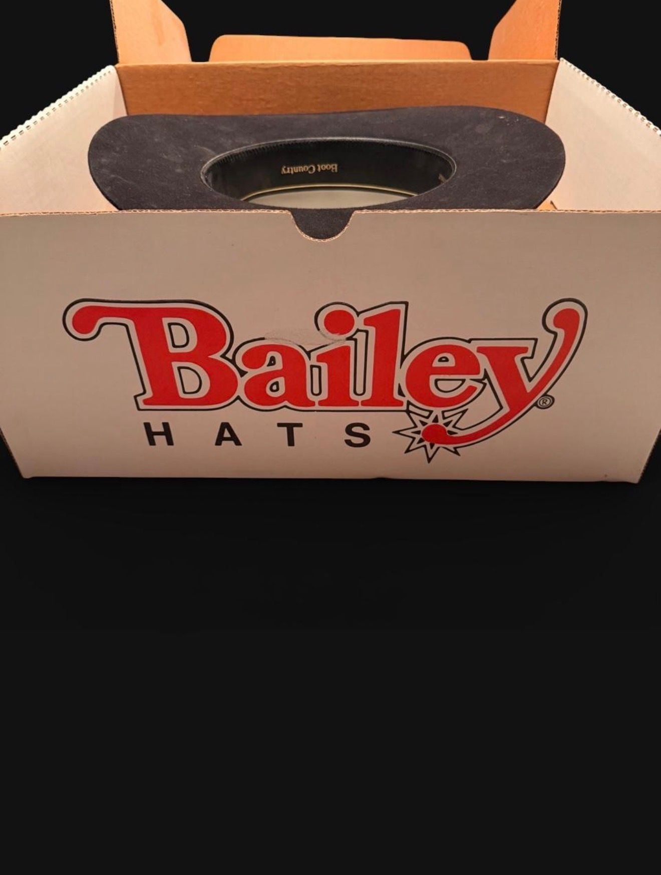 Beaver Brand Brown Felt Cowboy Hat Size 7 1/8 6