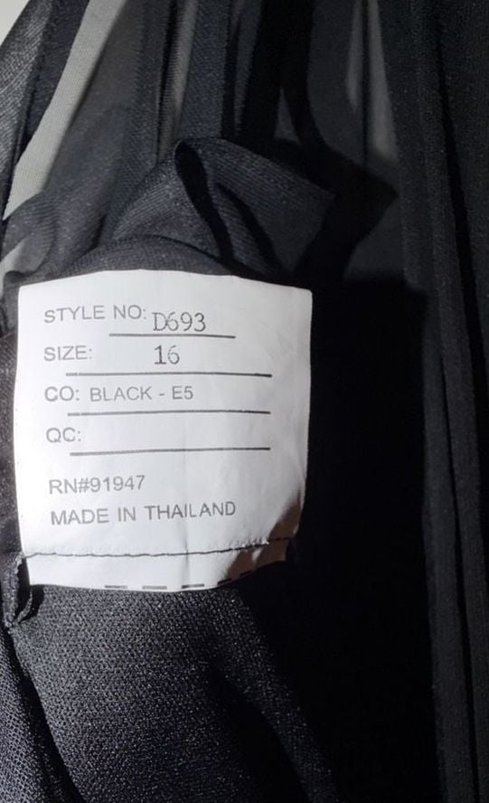 Alfred Sung D693 Dress Size 16 Black Long Maxi Halter Gown 6