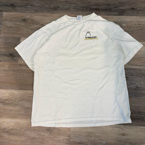 Head Intelligence Penn 1 T-Shirt Size XL Vintage White Cotton