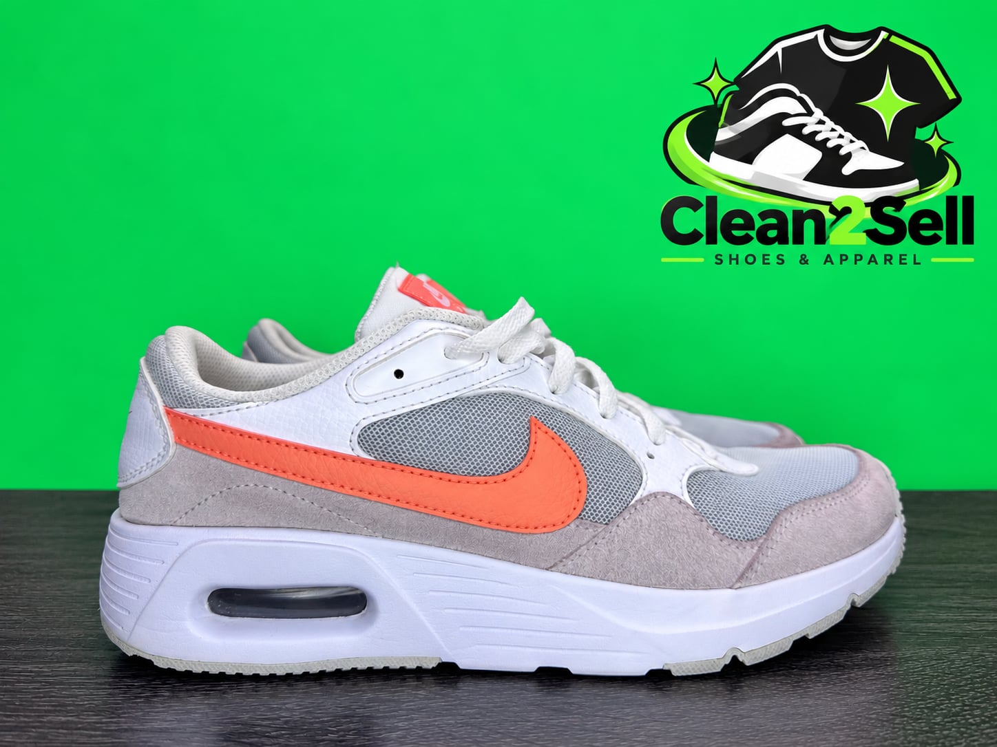 Nike Air Max SC GS Size 7 White Crimson Bliss 5