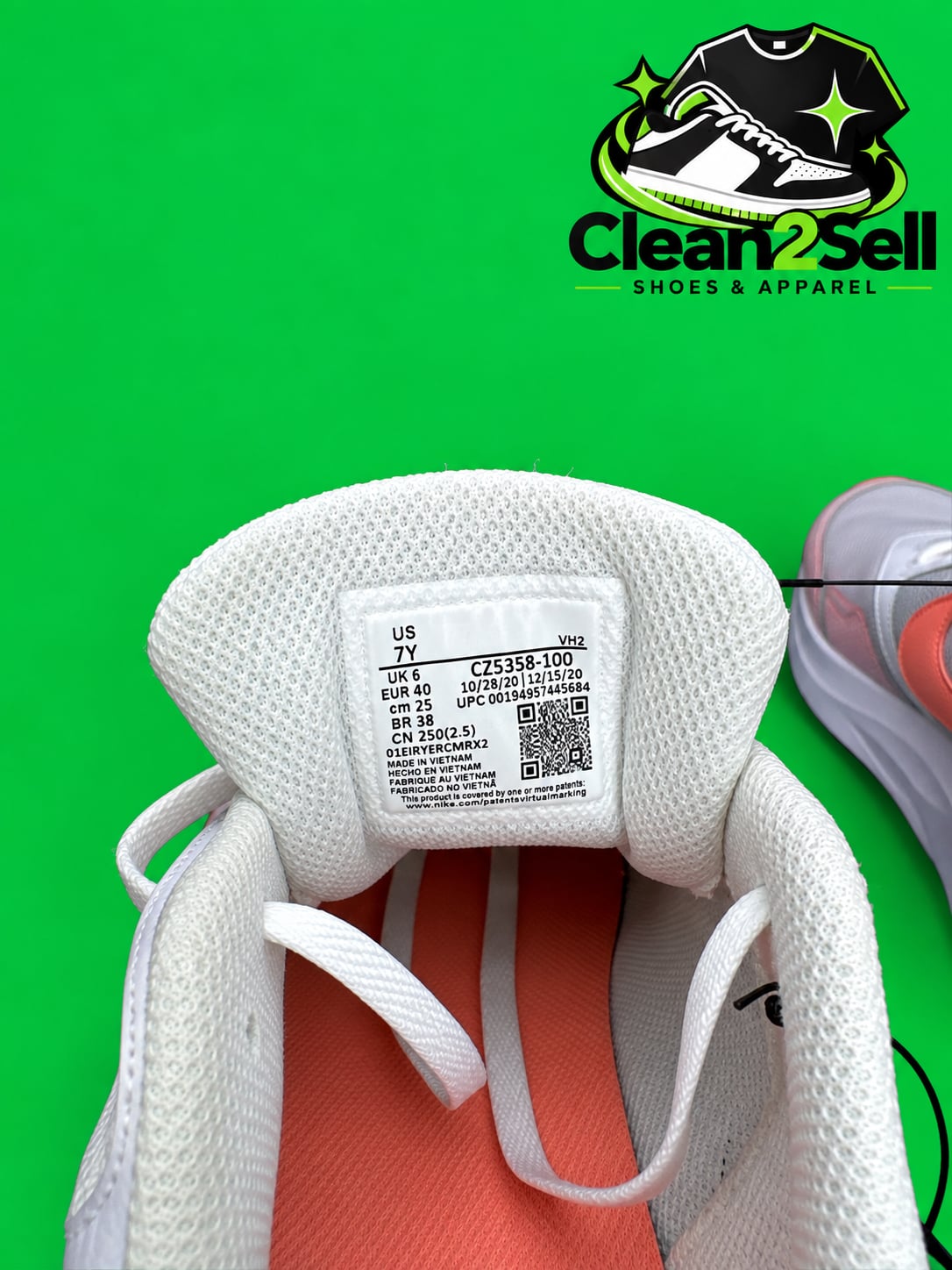 Nike Air Max SC GS Size 7 White Crimson Bliss 7