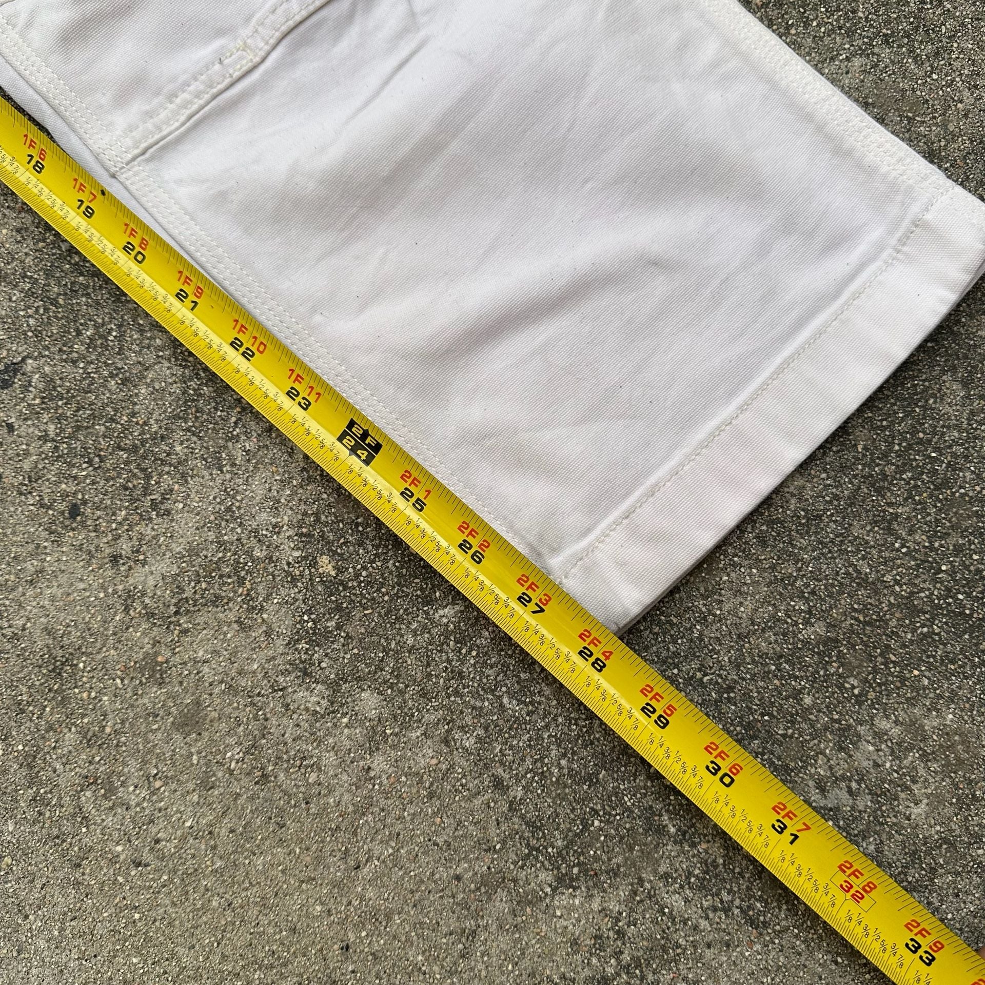 Carhartt Double Knee Work Pants White 32x30 (Fits 30x28) 6