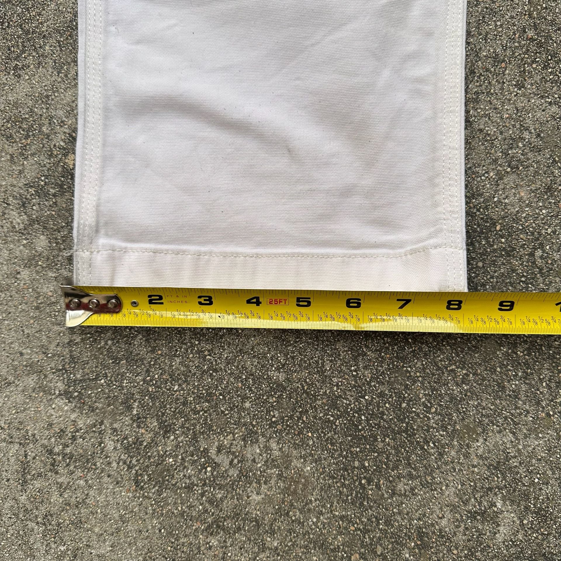 Carhartt Double Knee Work Pants White 32x30 (Fits 30x28) 7