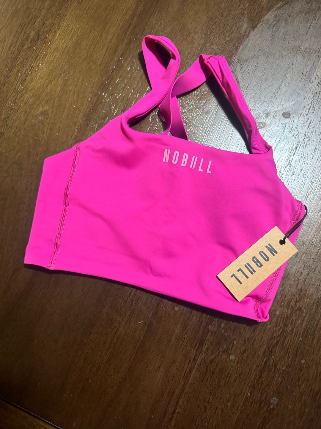 Nobull Drive Longline Sports Bra Vivid Fuchsia 1