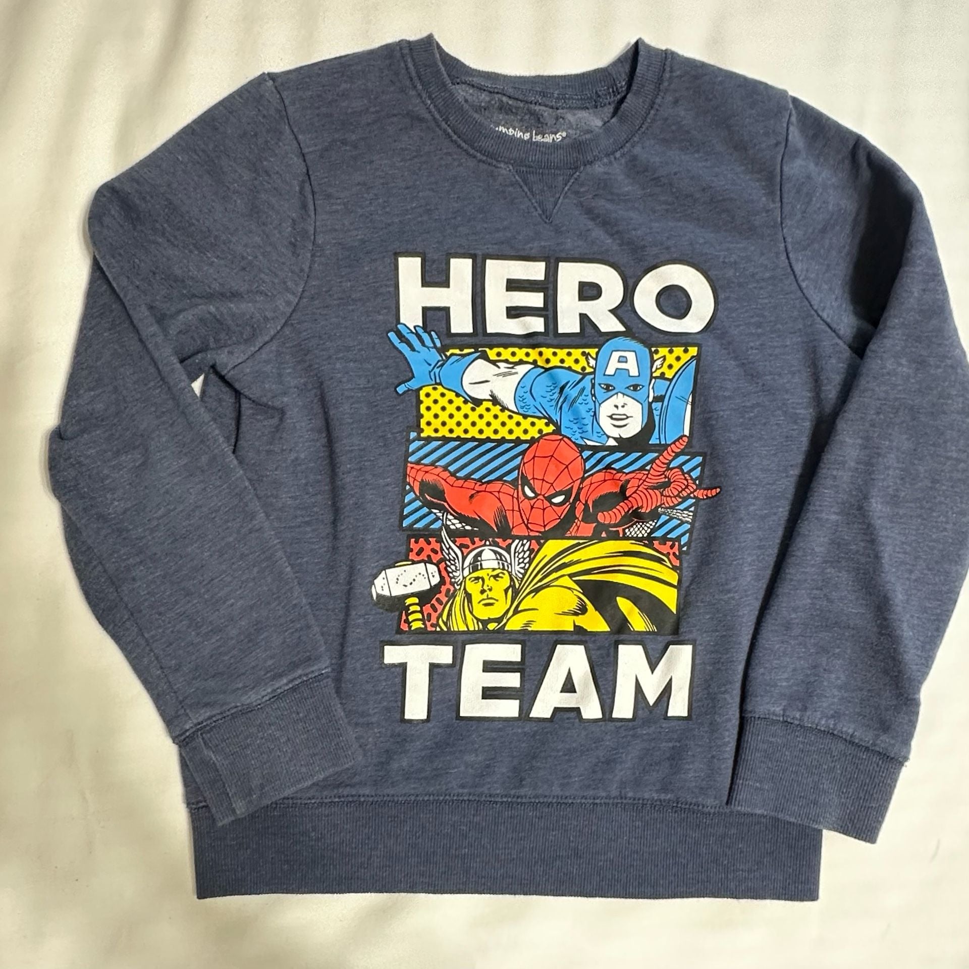 Jumping Beans Marvel Avengers Hero Team Sweatshirt Size 10 Blue 1