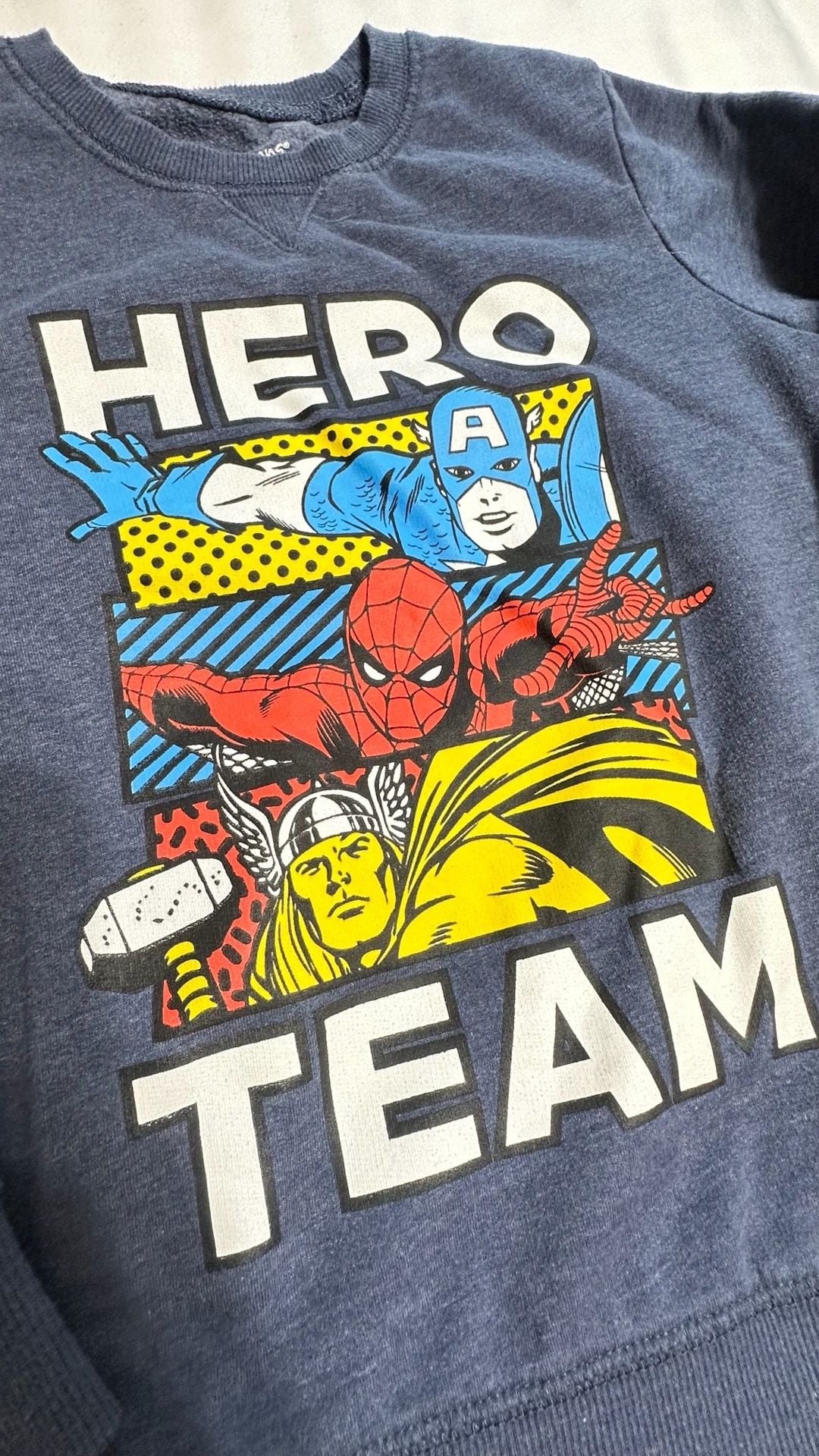 Jumping Beans Marvel Avengers Hero Team Sweatshirt Size 10 Blue 2