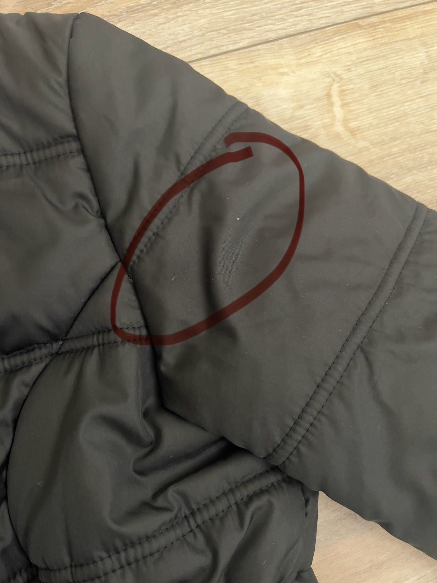 Krush Quilted Puffer Jacket Girls Size L Black 7