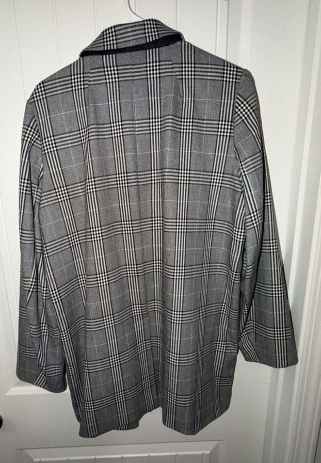 Madewell Caldwell Double-Breasted Blazer Size L Menswear Plaid 6