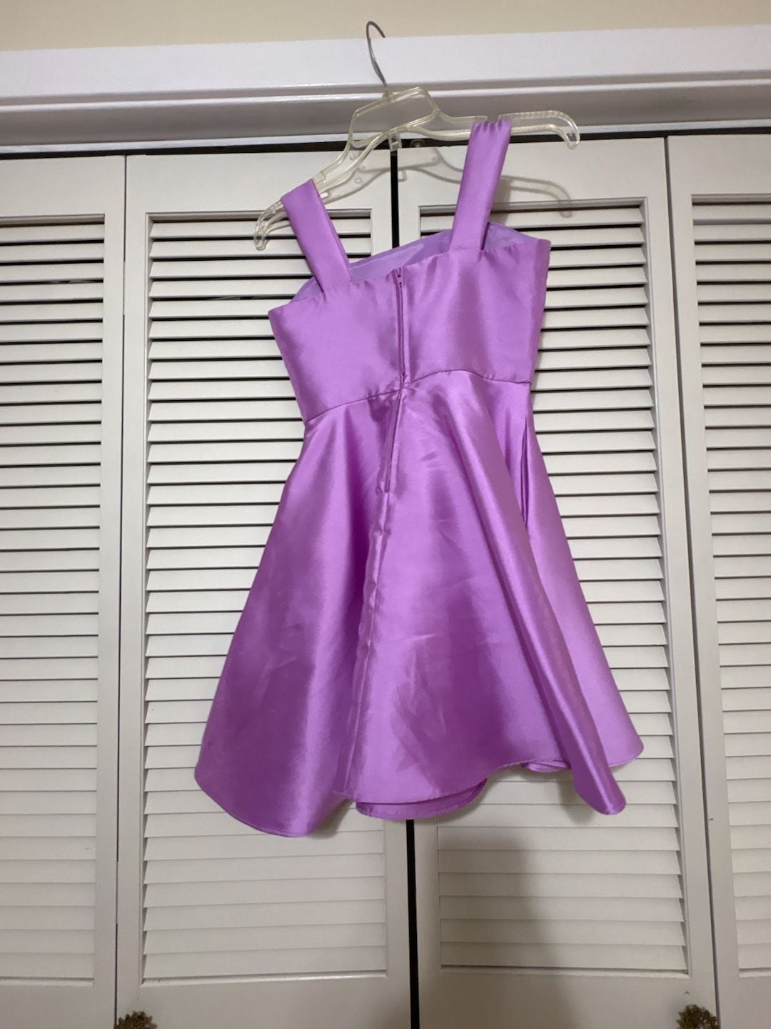Rare Editions Dress Size 12 Purple Rhinestone Trim Fit and Flare 3