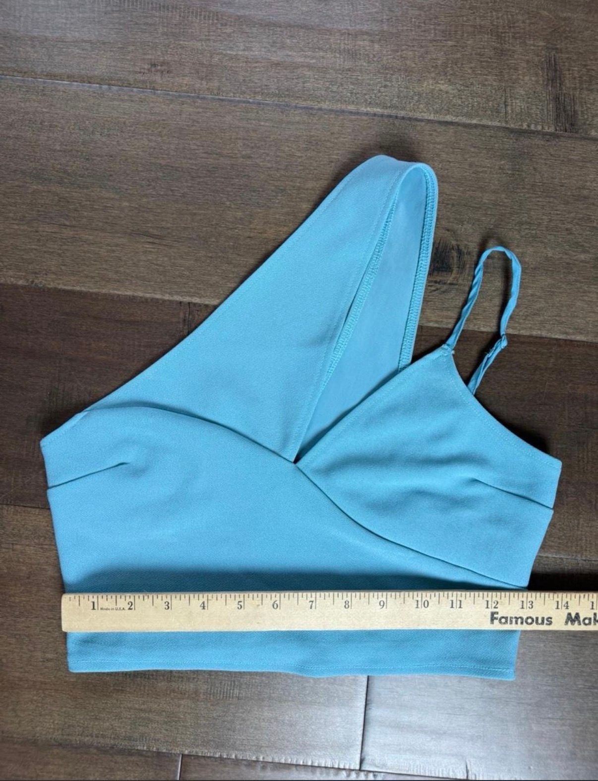 Abercrombie & Fitch Crop Top Size S Blue Asymmetrical 4