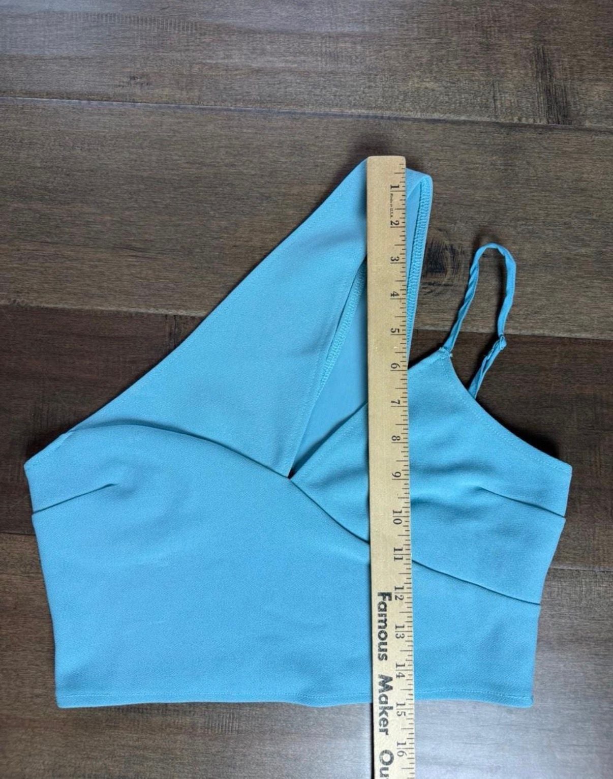 Abercrombie & Fitch Crop Top Size S Blue Asymmetrical 5