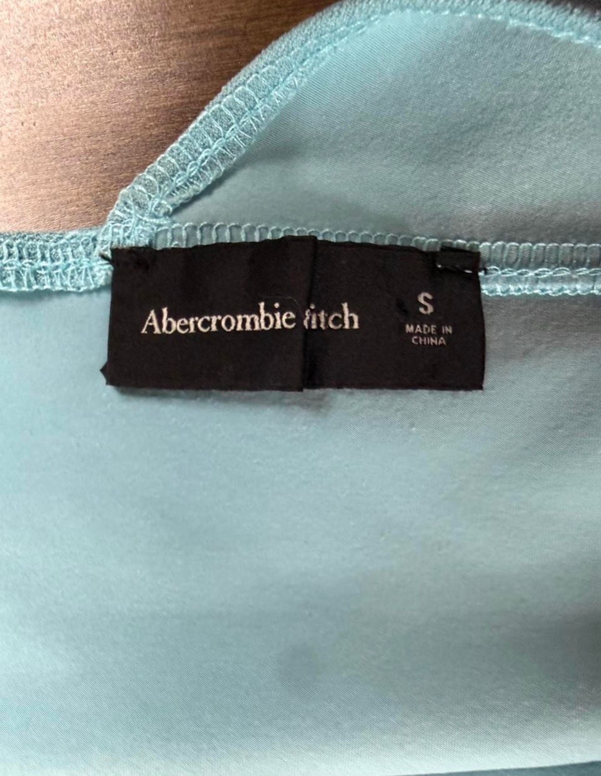 Abercrombie & Fitch Crop Top Size S Blue Asymmetrical 6