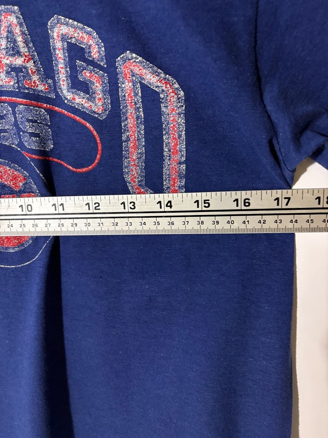 Chicago Cubs MLB Vintage T-Shirt Blue Graphic Tee 10