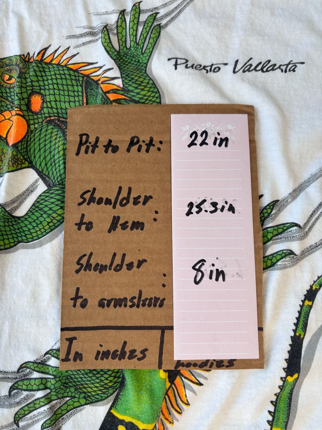 Trueno Puerto Vallarta Iguana T-Shirt Size XL White Graphic Tee 7