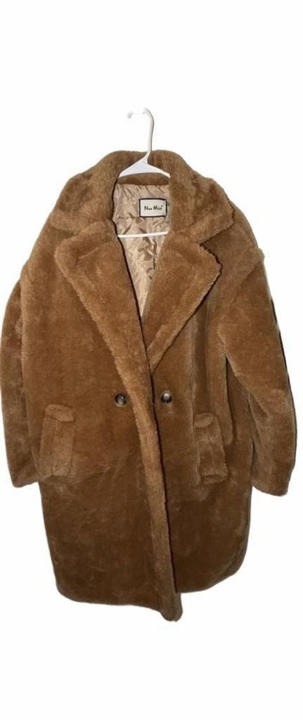 Neo Mint Faux Fur Teddy Coat Brown 4