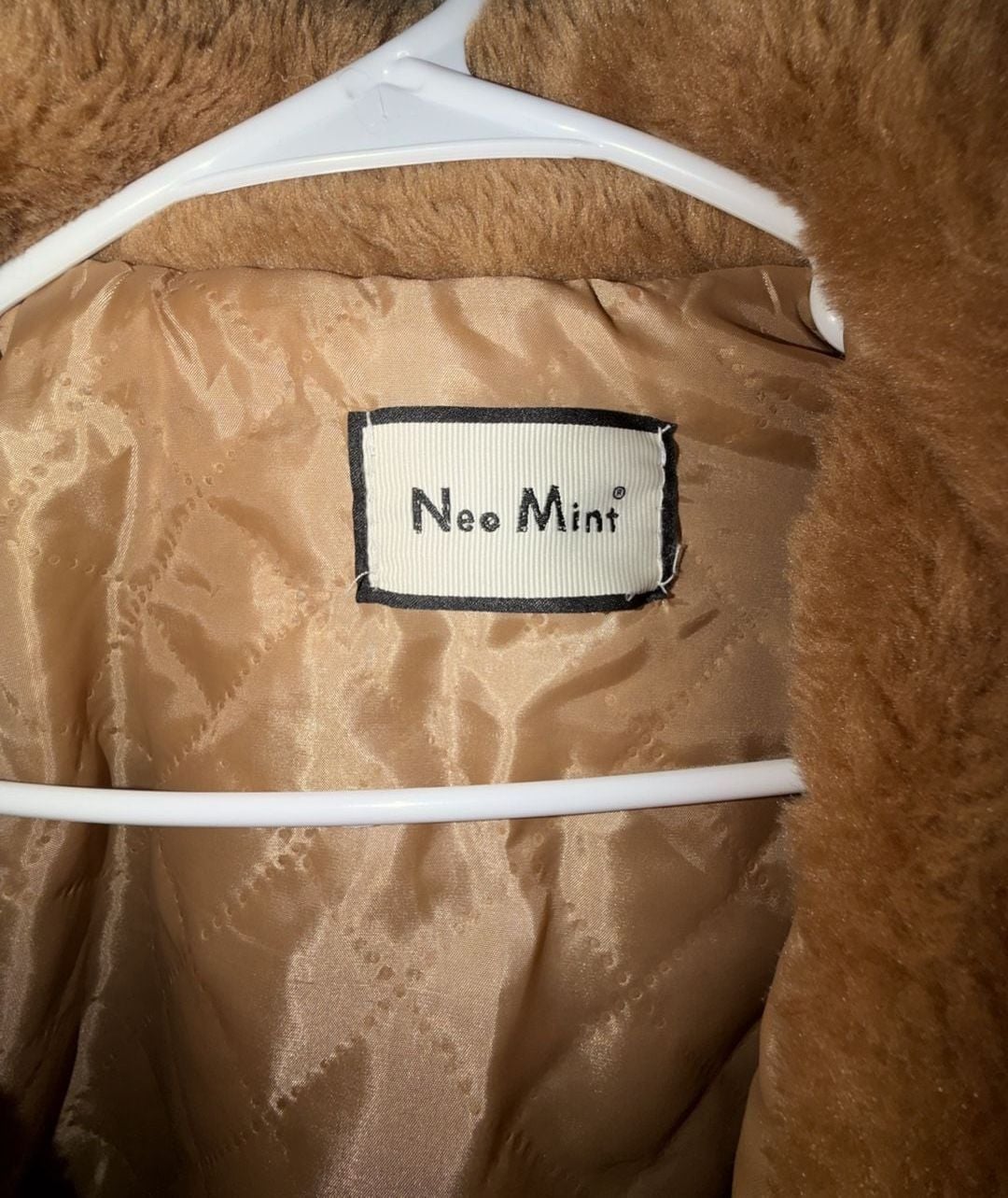 Neo Mint Faux Fur Teddy Coat Brown 6