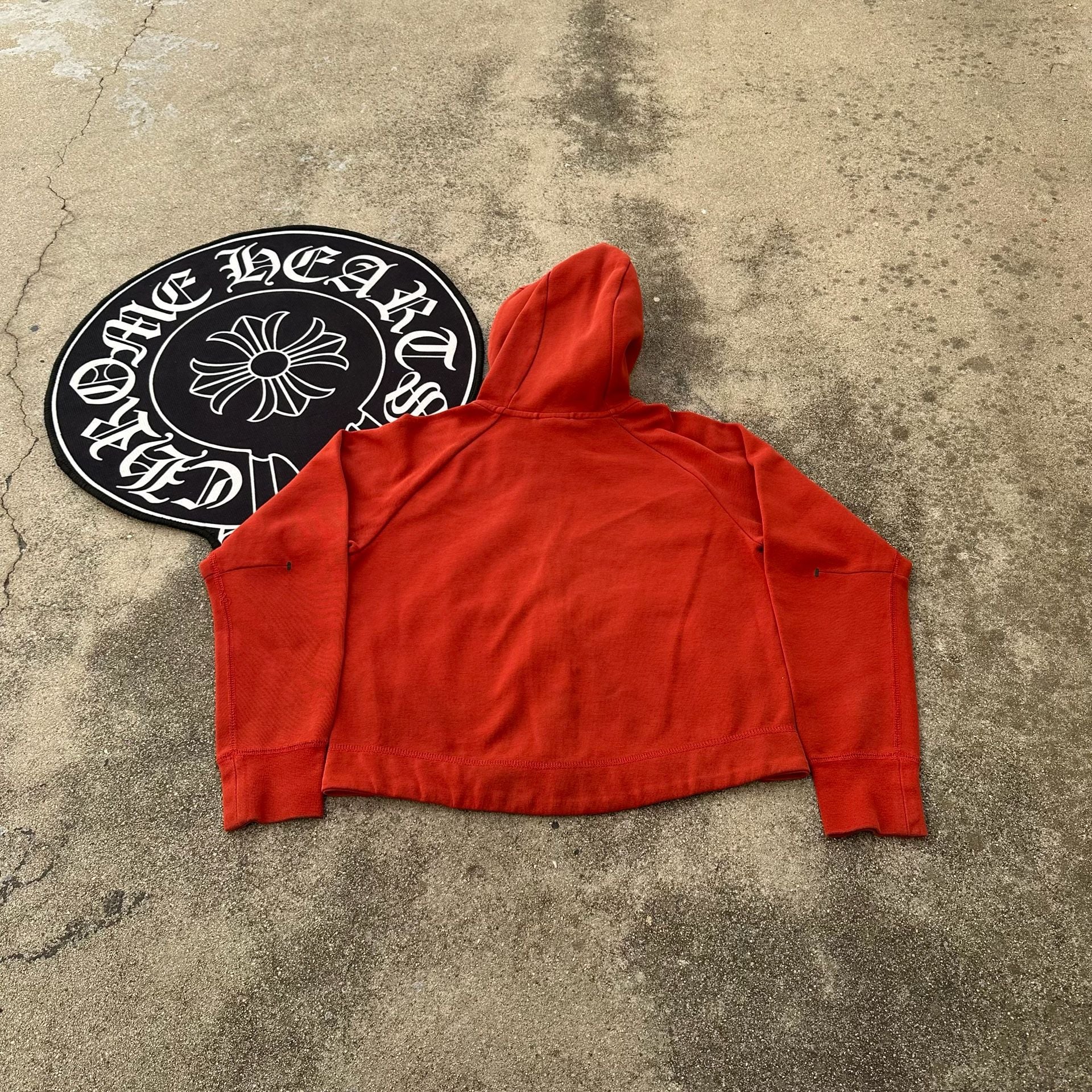 Nike Sportswear Tech Fleece Windrunner Full-Zip Hoodie Red Women's Extra Small 3