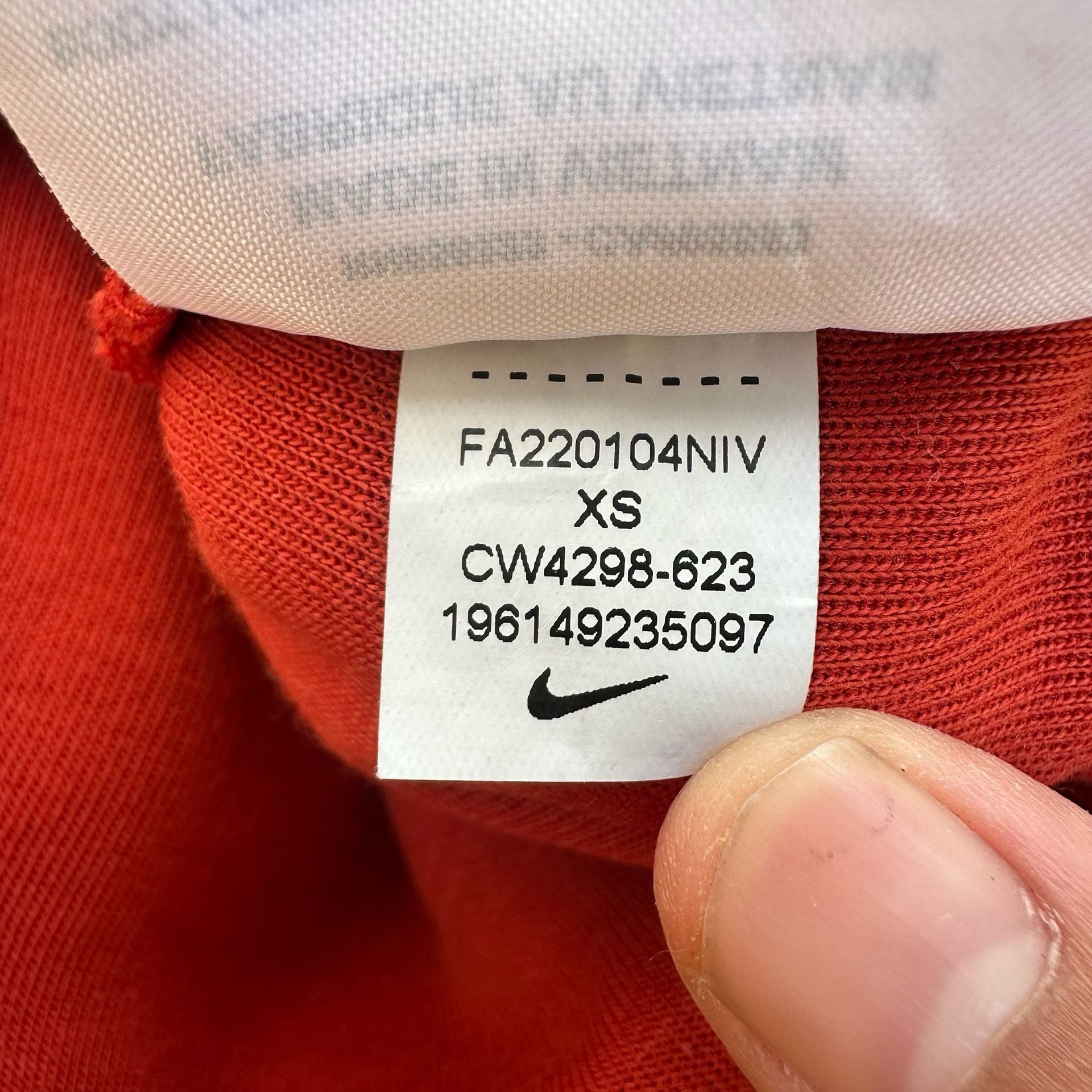 Nike Sportswear Tech Fleece Windrunner Full-Zip Hoodie Red Women's Extra Small 5
