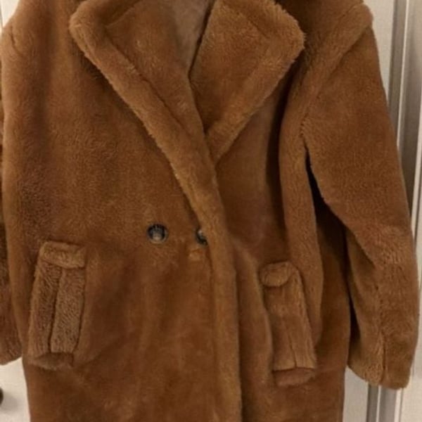 Neo Mint Faux Fur Teddy Coat Brown 