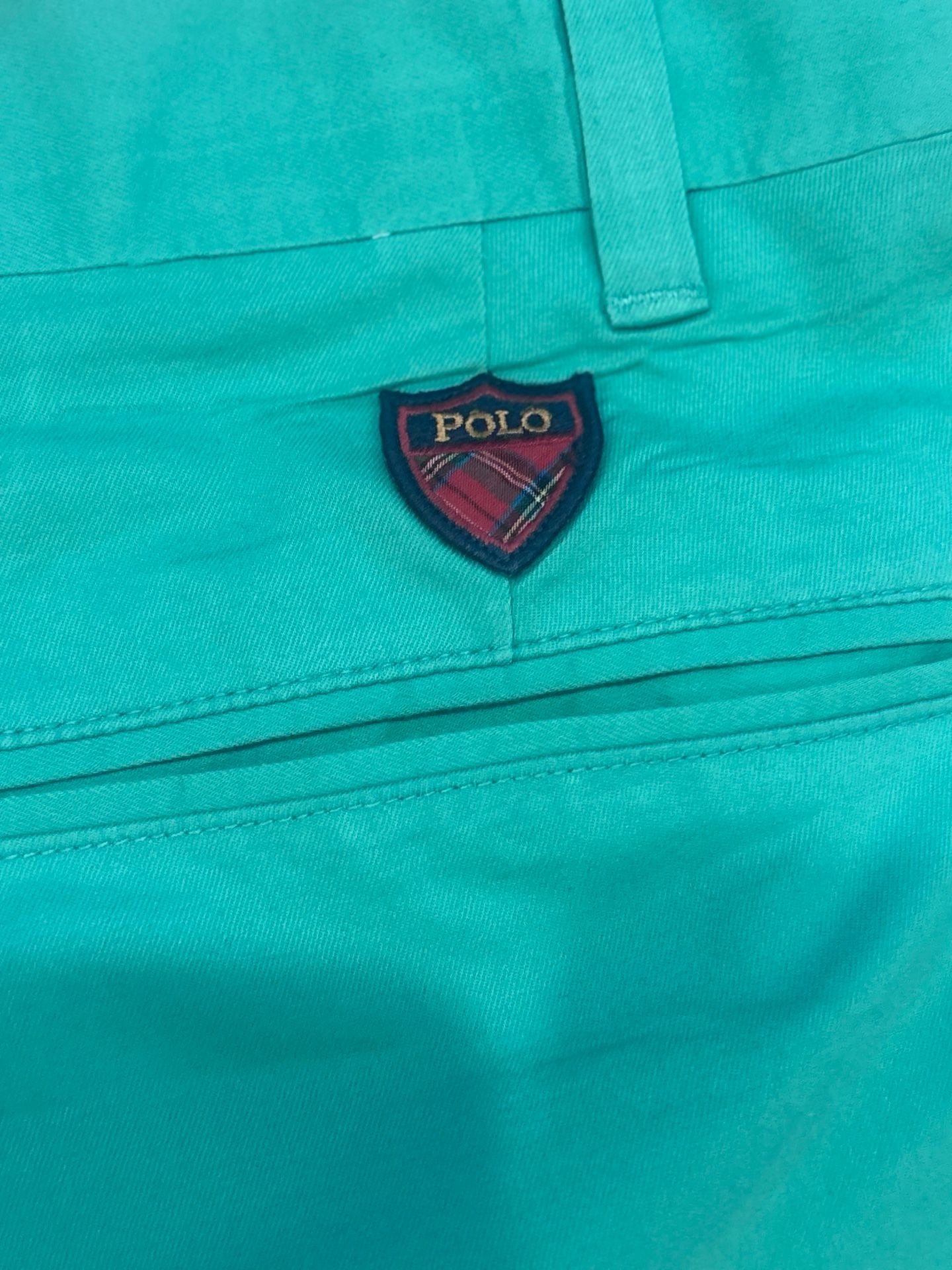 Polo Golf Ralph Lauren Shorts Size 38 Green Cotton Stretch Classic Fit 9